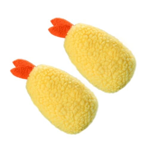 BUGUUYO 2St Plüschtiere für Haustiere Hundespielzeug quietscht Katzentransporter Welpen Katze Plüsch Dog chew Toy hundekauspielzeuge Katze vokalisiert lautes Yellow von BUGUUYO