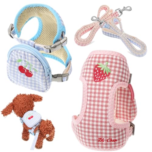 BUGUUYO 2St pet Supplies haustierbedarf tragegeschirr für Hunde Brustgeschirr hundekäfig gehendes Hundegeschirr Hundeleine und Rucksack hunderucksack Leine Geschirr Rucksack Polyester von BUGUUYO