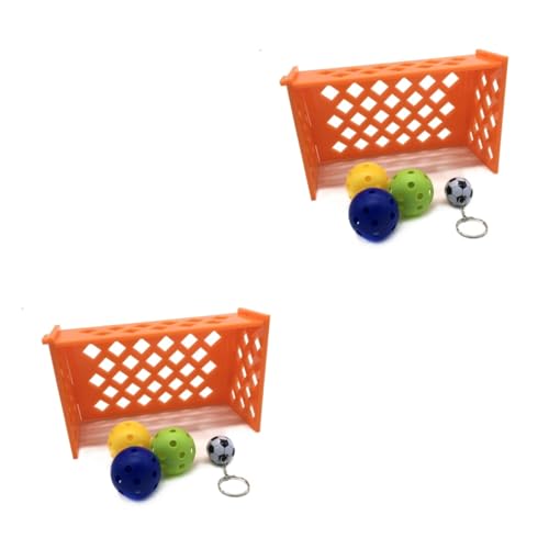 BUGUUYO 2st Fußballspielzeug Für Vögel Papageienspielzeug Vogelspielzeug-Design Tischspielzeug Vogelspielzeug Für Den Innenbereich Vogel-fußball-Spielzeug Desktop-Spielzeug Mini-Spielzeug von BUGUUYO