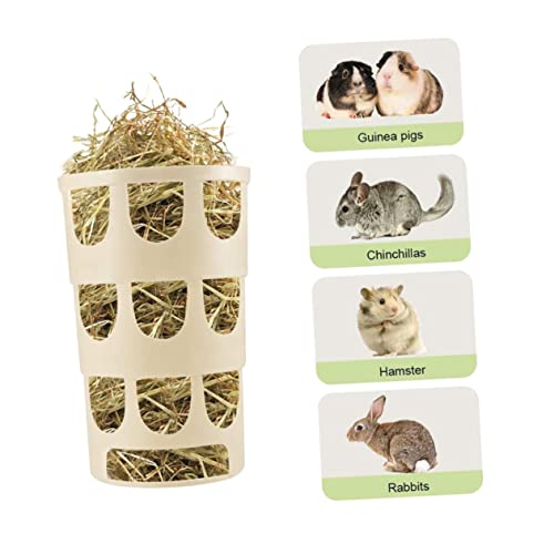 BUGUUYO Lebensmittel Gras Feeder 2pcs Rack Pet Rack Mehrere Löcher Kanten Tragbare Gras Verwenden Feeder Käfig von BUGUUYO