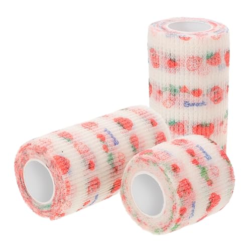 BUGUUYO 3 Rollen Anti-schmutz-Verband Für Hunde Beinbandagen Für Pferde Hundeband Hundepfotenband Praktisches Haustierband Mullwickel Für Haustiere Bandage Für Haustiere Hundewickel Vlies von BUGUUYO