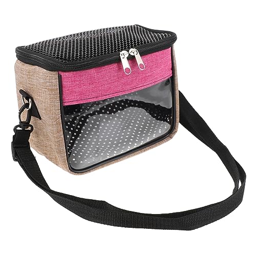 BUGUUYO 3 STK Hamster Aus Tasche Hamstertragetasche Transportbehälter Für Katzen Hamster-Reisetasche Reisekäfig Für Haustiere Hamster Reisen Sugar Glider Tragetasche Rattenträger Rosa von BUGUUYO