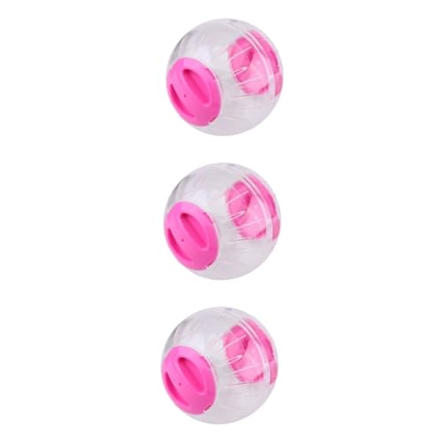 BUGUUYO 3St Hamster-Übungsspielzeug Käfig Hamster Mini Meerschweinchen Miniaturboot Auto Hamster Spielzeug hamsterspielzeug hamsterball Hamster-Gymnastikball Spielzeug für Haustiere Rosa von BUGUUYO