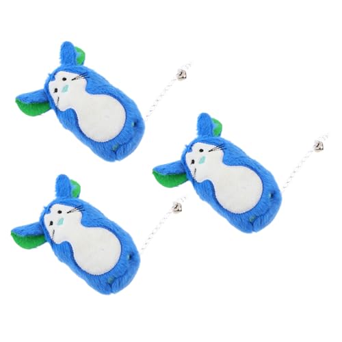 BUGUUYO 3St ausgestopftes Katzenspielzeug interaktives katzenspielzeug Interactive cat Toy Katzen Spielzeug+ für katzenspielzeug Kitten Spielzeug Katze lustiges Spielzeug Plüschtiere Blue von BUGUUYO