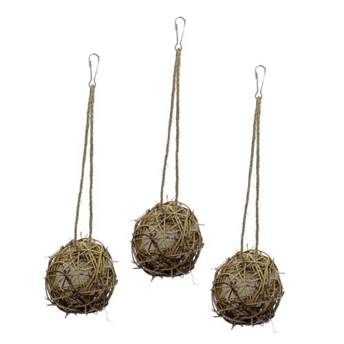 BUGUUYO 3stücke Nymphensittich-Spielzeug Aus Rattan Interessantes Sittich-Spielzeug Hängendes Vogel- Für Papageien Kauendes Papageien- Lustiges BUGUUYO 3stücke Nymphensittich-Spielzeug Aus Rattan Interessantes Sittich-Spielzeug Hängendes Vogel- Für Papageien Kauendes Papageien- Lustiges von BUGUUYO