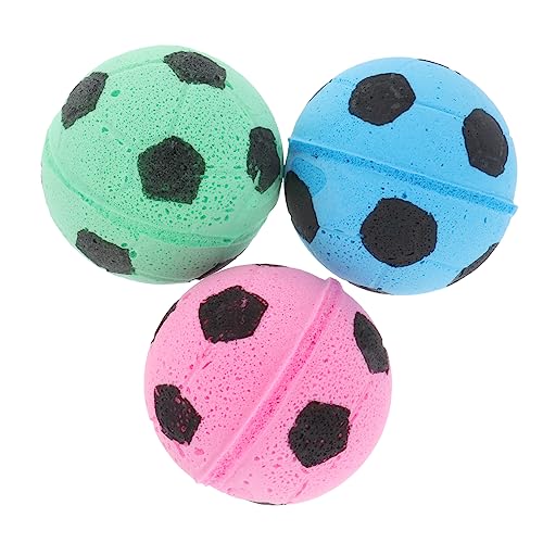 BUGUUYO 3st Katze Fußball Bälle Für Hunde Plüschfigur Katzenspielzeug Mit Bällen Spielzeugbälle Für Katzen Katzenspielzeug Aus Seil Katzen-apportierspielzeug Colorful von BUGUUYO