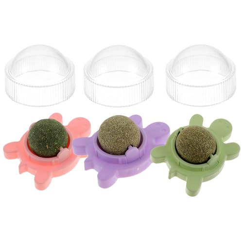 BUGUUYO 3St Katzenminze Bälle Wand Katzenminze Katzenspielzeug drehbarer Catnip-Ball Geschenke Spielzeug reinigen Katzenminze Spielzeug Katze Katzenminze Ball für Katzen Katzenwand von BUGUUYO