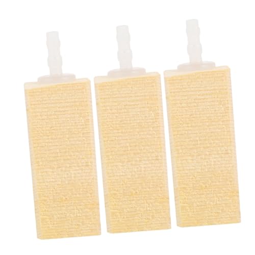 BUGUUYO Luftstein-Blasendiffusor für Aquarien 3er-Pack Luftstein aus Holz Eiweißabschäumer Luftsteinblase zur Sauerstoffanreicherung im Aquarium von BUGUUYO