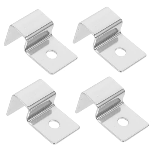 BUGUUYO Aufzuchtbecken 4er Set Aquarien Glasabdeckung Clips Halterungen Für Fischbehälter Ideal Für Dicke Glasabdeckungen Aquarium Zubehör Zur Befestigung Von Deckeln von BUGUUYO