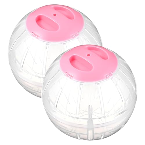 BUGUUYO 4 Stück Hamster Sportball Hamsterräder Hamsterball Transparentes Hamsterspielzeug Übungsbälle Für Haustieraktivitäten Meerschweinchen Spielzeug Zwerghamster Igelrad Plastik von BUGUUYO