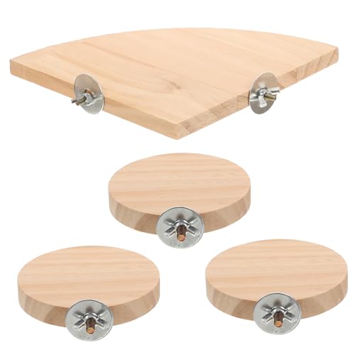 BUGUUYO 4PCS Chinchilla Käfig Zubehör Hamster Plattform oder Spielplatz Vogel Lebensraum Stehen von BUGUUYO