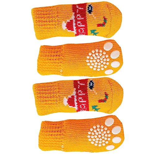 BUGUUYO 4 Haustier socken Tier kostüm tierkostüm Hundesocken atmungsaktive Katzensocken Wintersocken Haustierzubehör Tragbare Katzensocken austauschbare Katzensocken von BUGUUYO