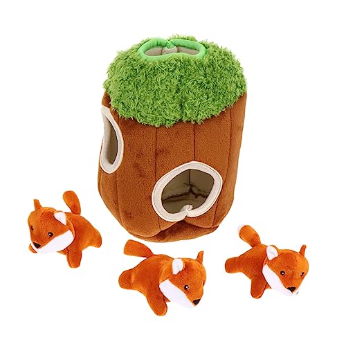 BUGUUYO 4pcs Hund Eichhörnchen Quietschende Spielzeug Tier Verstecken Plüsch Spielzeug Für Hunde Gesundheit von BUGUUYO