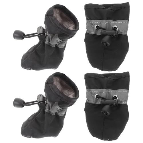 BUGUUYO Antirutschsocken 4 Hundeschuhe Hundekotschaufel Hundeschermaschinen Hundepflegeset Pfotenreiniger Für Hundetrockner Haustier Optimales Hundefutter Black von BUGUUYO