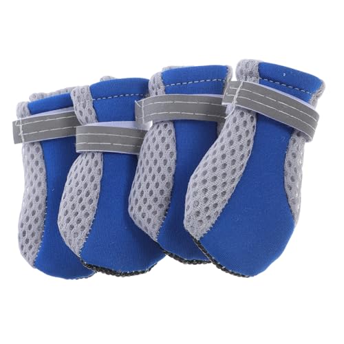 BUGUUYO 4 Stück Mesh-Schuhe für Welpen hundeschuhe große Hunde Dog Shoes for small Dogs Outdoor-Haustierschuhe welpenschuhe Heimtierbedarf Welpenhaustierschuhe VIP Schuhschutz Pfote von BUGUUYO