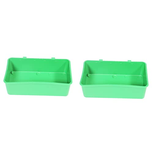 BUGUUYO 4 Stück Vogel Badewanne Vogel Fütterer Vogelhäuschen für draußen Vogelbadewanne für Sittiche Bird Bath Outdoor vogeltränke papagei badewanne kreatives badebecken Plastik Green von BUGUUYO