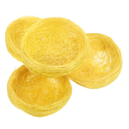 BUGUUYO 4 Stücke Handarbeit Jute Vogel Nest Ornament Für Garten Hühnerstall Zubehör BUGUUYO 4 Stücke Handarbeit Jute Vogel Nest Ornament Für Garten Hühnerstall Zubehör von BUGUUYO