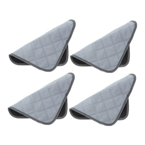 BUGUUYO 4 Stück Wickelunterlage Für Meerschweinchenkäfige Futter Für Meerschweinchenkäfige Hundekäfig Hamster-PIPI-Pads Haustier Ratte Welpen Laufstall Hundetrikot Polyester Grey von BUGUUYO