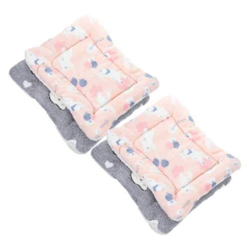 BUGUUYO 4 Stück kleine Tierdecke Tier heizmatte tierkissen Tierkuscheldecke Animal Blanket Kühlung PIPI-Pads für Hunde Meerschweinchendecke für Käfig Schlafunterlage für Kleintiere Stoff von BUGUUYO