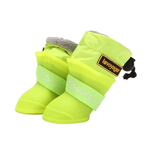 BUGUUYO Regenschuhe Für Hunde – Haustierschuhe 4 Stück Silikon-Regenstiefel Für Hunde Outdoor-Bekleidung von BUGUUYO