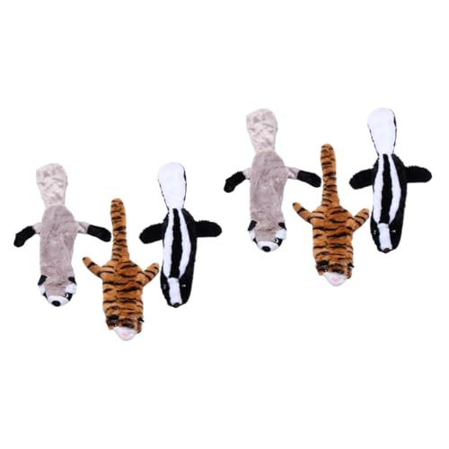 BUGUUYO 6 STK Plüsch Backenzahn Plush Toy plüschtier nachsprechende stofftiere hundspielzeug Soft Toy Welpenspielzeug für kleine Rassen Kauspielzeug Haustierbedarf Hundespielzeug von BUGUUYO