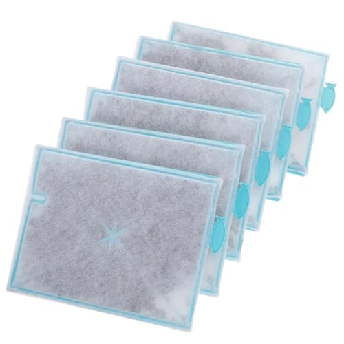 BUGUUYO 6 Stück Aquarium Ersatz Für Fische Aquarium Sieb Medien Praktisches Aquarium Pad Aquarium Pad Schneidbares Aquarium Pad Wattepad Für Aquarienwasser von BUGUUYO