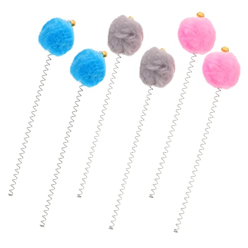 BUGUUYO 6st Saugnapf Necken Katzen Stick Katzenzubehör Spray Für Katzen Ball Katzenspielzeug Katzenball Katzenhalsband Für Katzen Katze Zauberstab Silvervine Katzenspielzeug PVC von BUGUUYO