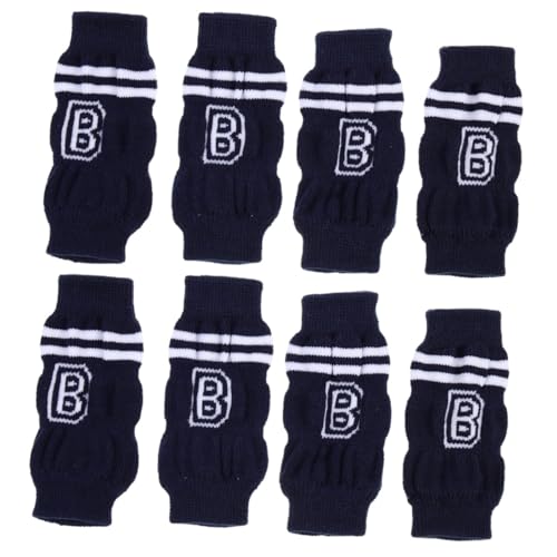 BUGUUYO 8 STK Cartoon-Socken Hundepfotensocken Warmer Hundesprung Socken für Hunde Hundeklammer hundepflegeprodukte hundesocken rutschfeste Hundesocke Hundebeinstrümpfe Elasthan Blue von BUGUUYO