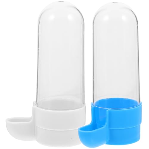 BUGUUYO 8 STK Vogeltrinker Papageienwasserspender Für Käfig Vogeltrinkbrunnen Papagei Automatische Trinkflasche Haustierbedarf Wellensittich Wasserflasche Vogeltränke Für Käfig Blue PVC von BUGUUYO