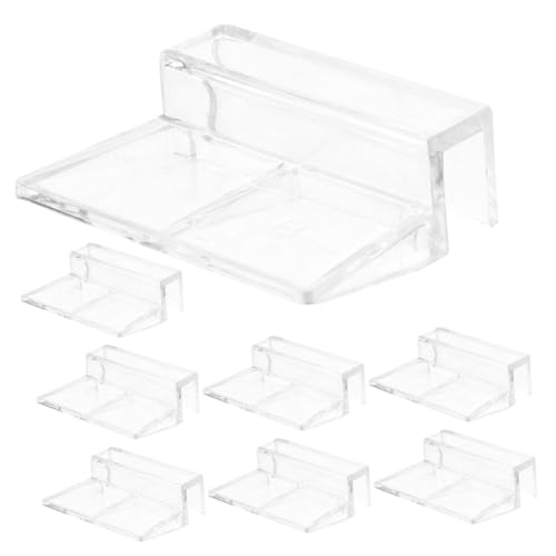 BUGUUYO 8St Halterung für Aquarienabdeckung Schlauch Deckelclip für Aquarien Aquarium Zubehör Aquarien Zubehör Clip-Griffe für Aquariendeckel Zubehör für Fischaquarien Acryl Transparent von BUGUUYO