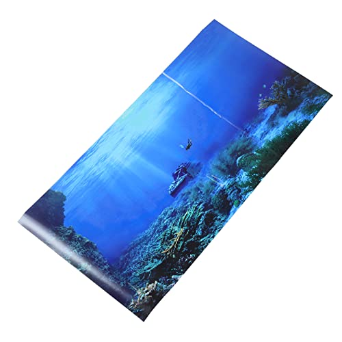 BUGUUYO Aquarium Hintergrundpapier Aquarium Hintergrund Fischtapete Würfel Aquarium Fischfutter Aquarium Zubehör Dichtungsmittel Aquarium Beleuchtung Fischschale Aquarium von BUGUUYO