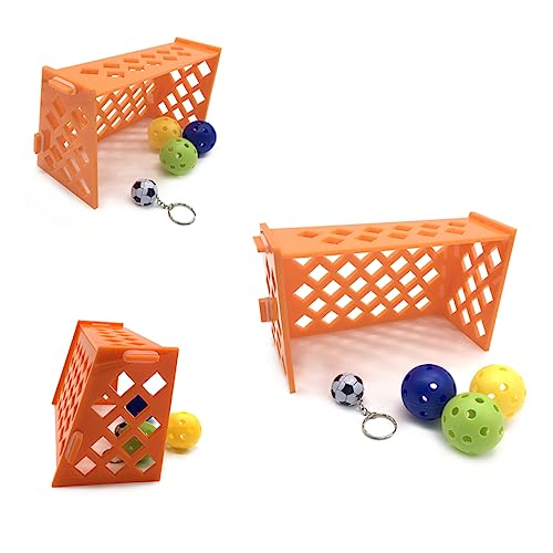 BUGUUYO Fußballspielzeug für Vögel Fußball für Vögel Vogelspielzeug-Design Papageienspielzeug Mini-Spielzeug Desktop-Spielzeug Papagei Trainingsfußball Papagei Fußballspielzeug von BUGUUYO