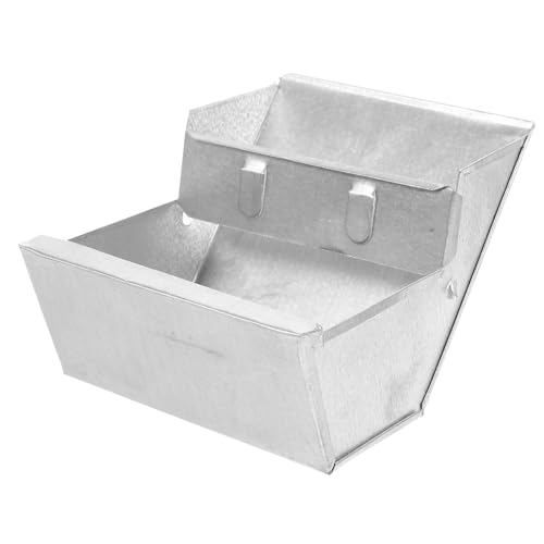 BUGUUYO Futterbox für Kaninchen Hasen heuraufe gemüsekorb lunchboxen Futterbox für Hasen Food Box Futterkaninchen Futterspender Kaninchenkäfig Zubehör Tierfutterbehälter Eisen Silver von BUGUUYO