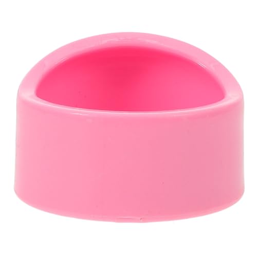 BUGUUYO Runder Futterteller Für Nager Anti Kipp Design Für Hamster Meerschweinchen Und Ratten Plastik Futternapf Candy Farben Pink Ideal Für Kleine Haustiere von BUGUUYO