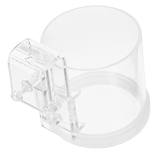 BUGUUYO Futterring Für Aquarien Timer Für Fischfutterautomaten Aquatische Rote Wurmbecher Futterautomat Für Aquarien Leichter Aquarienkreis Futterringe Für Aquarien Transparent Acryl von BUGUUYO