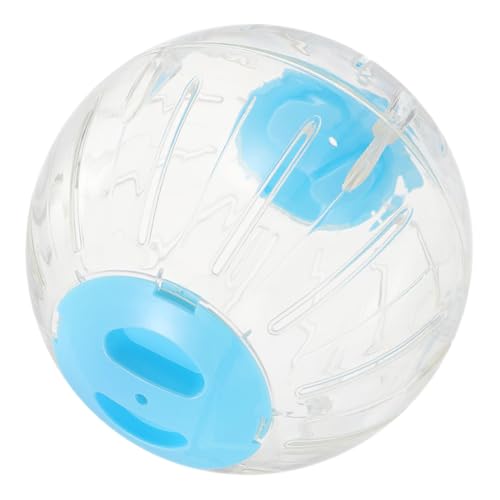 BUGUUYO Hamster-Gymnastikball Hamster-übungsspielzeug Hamster Laufball Spielzeug Mausrad Kleine Tiere Trainieren Laufspielzeug Zubehör Für Kleintierkäfige Hamsterspinner STK Sky-Blue von BUGUUYO