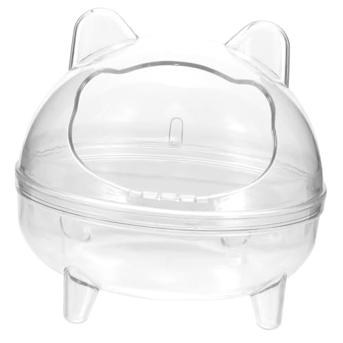 BUGUUYO Hamster Toilette Hamster klo Hamster sandbad Hamster-Urin-Sandwanne Hamstertoilette Hamster-Urinabsorber Rennmaus Toilette kleine Katzentoilette Hamster badewanne Plastik von BUGUUYO