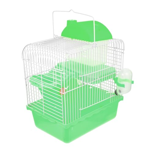 BUGUUYO Hamsterkäfig Hamsterversteck Hamsterhütte Reptilienspielzeug kleine Tierhütte Hamster Spielzeug hamsterspielzeug kleine Haustierhütte Meerschweinchenhaus Plastik Green von BUGUUYO