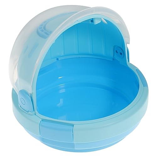 BUGUUYO Kleintier Transportbox Hamster Tragetasche Tragbarer Hamster Käfig Atmungsaktive Transportbox Für Hamster Ideal Für Ausflüge Und Reisen Mit Kleinen Haustieren Blaue Farbe Hamster Transportbox von BUGUUYO