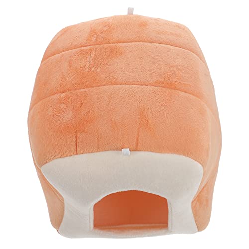 BUGUUYO Spielzeughamster Hamsternest Hamsterhausbett Mini Hamsterbett Hamster Warm Rattenplüschhaus Hamsterbett Für Schweine Süße Hamsterbetten Hängematte Winterbett Schwamm Haustierhaus von BUGUUYO