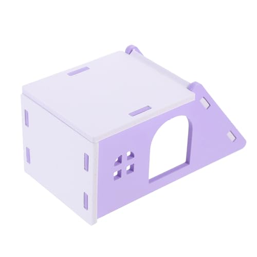 BUGUUYO Spielzeug Hamsternest Nistplatz für Hamster Kleintierversteck Chinchilla- Hamster häuschen Schlafplatz für Hamster Mini Hamsterkäfig schlafendes Nest Kleines Hamsterhaus PVC von BUGUUYO