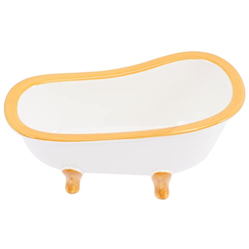 BUGUUYO Hamster Toilette Hamstertoilette Aus Keramik Hamsterbad Mini-tauchbecken Hamster Lebensraum Hamstersand Hamster Klo Hamster Sandbad Meerschweinchen-badewanne Sandbadehaus Für Meerschweinchen von BUGUUYO