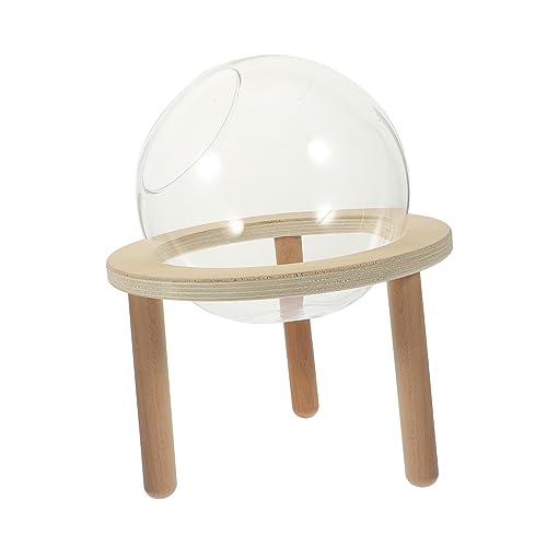 BUGUUYO Hamsterwanne Acryl Badewanne Wannen Kleintierbehälter Badezubehör Klare Wanne Tragen-Badezimmer Kleines Sandbad Badewanne Für Haustiere Kleine Hamsterbadewanne Sauna Glas Khaki von BUGUUYO