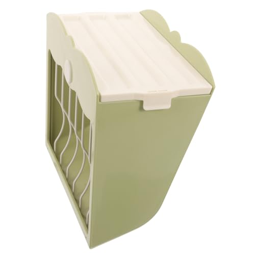 BUGUUYO Hasengrasständer Futterkaninchen Kaninchen Heu Fangen Hasenständer Heuraufe Für Kaninchen Vogelkäfigreiniger Halter Für Haustierkäfige Futterspender Huhn Coop Light Green Plastik von BUGUUYO