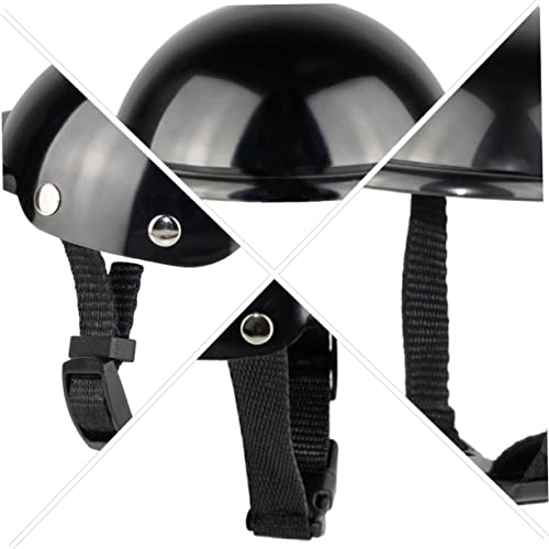 BUGUUYO Haustier Helm tierische bescherung hundehelm Haustierkappe Verstellbarer Haustierhelm Tierzubehör Hunde-Hoodie autositzerhöhung für Hunde Sicherheitshut für Hund Welpenhelm Black von BUGUUYO