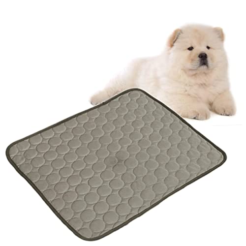 BUGUUYO Haustier Kühles Bett Hundebox Pad Hundebetten Für Kleine Hunde Hundematten Zum Schlafen Haustier Kühle Unterlage Kühlkissen Für Katzen Kühlpads Für Haustiere Spoosie-Pads Coffee von BUGUUYO