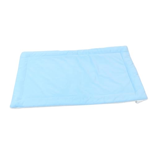 BUGUUYO Haustier-Plüschdecke haustierbett pet Bed petbett Mittelgroße Unterlage für Hundekäfige Schlafbett für Haustier Matratze Ruhematte für Haustiere Haustiernestkissen Polyester Blue von BUGUUYO