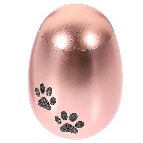 BUGUUYO Haustier Urne Tierasche Behälter Metall Urne für Haustiere Tierasche Urne Gedenkurne für Haustiere empfindliche Aschendose für Haustiere Haustier-Gedenkschatulle Rose Gold von BUGUUYO