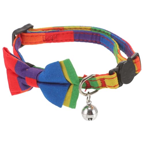 BUGUUYO Haustierhalsband Dekoratives Hundehalsband Verstellbares Halsband Für Hund Kätzchenhalsband Katze Haustier-kätzchen-Halsband Welpenhalsband Stoff Colorful von BUGUUYO