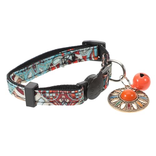 BUGUUYO Elegantes Katzen-/hundehalsband Im Vintage-Stil Haustier-Halskette Glocke Haustier-Dekoration von BUGUUYO